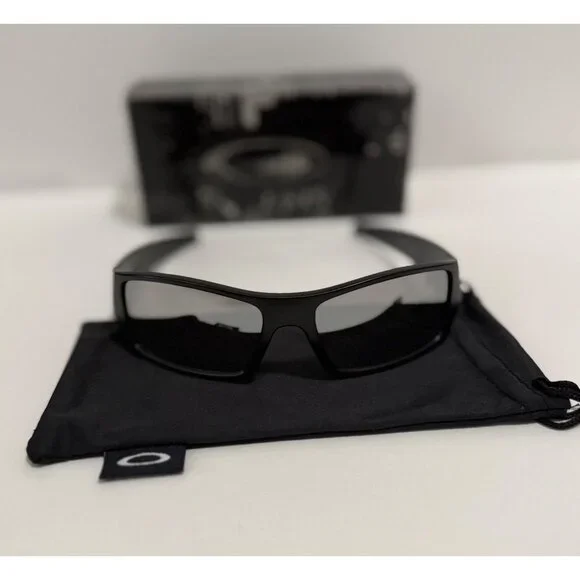 Oakley GASCAN Black Matte Frame OO9014 Chrome Iridium Lenses - Picture 5 of 7